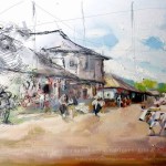 Aplicarea culorii în reproducerea „Cârciuma de la Rucăr”