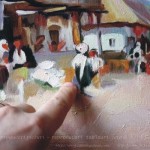 „Cârciumă la Rucăr” – reproducere tablou după Nicolae Grigorescu