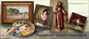 Prețuri reproduceri pictură românească peisaje, flori
