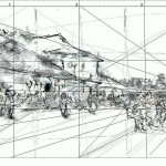 Schemă de reproducere „Cârciuma de la Rucăr” – structură compozițională