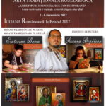 Expoziție icoane Bristol Anglia Călin Bogătean, Baciu Ecaterina, Roxana Bogătean expoziție de icoane pe lemn icoane pe sticlă Afiș română