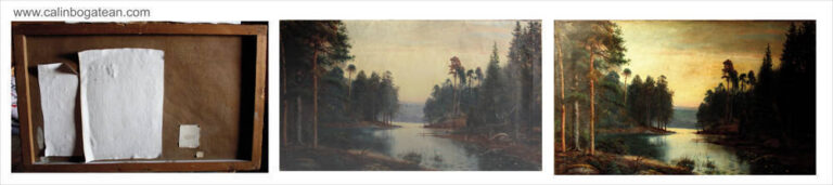 Restaurare tablou peisaj pictură rusă