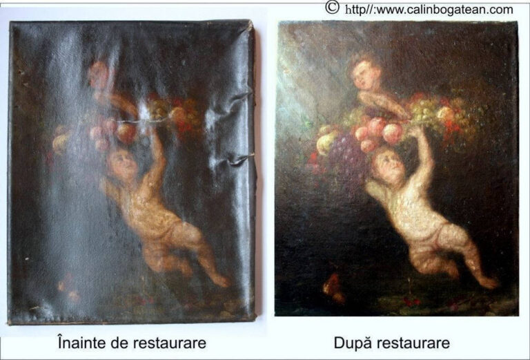 Restaurare tablou  îngeri
