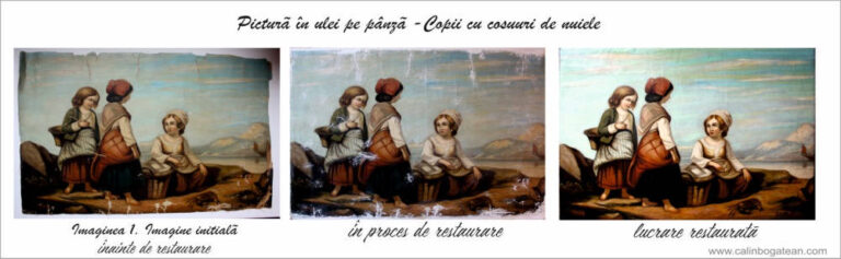 RESTAURARE-pictura-copii-cu-cosuri-imagine-comparata