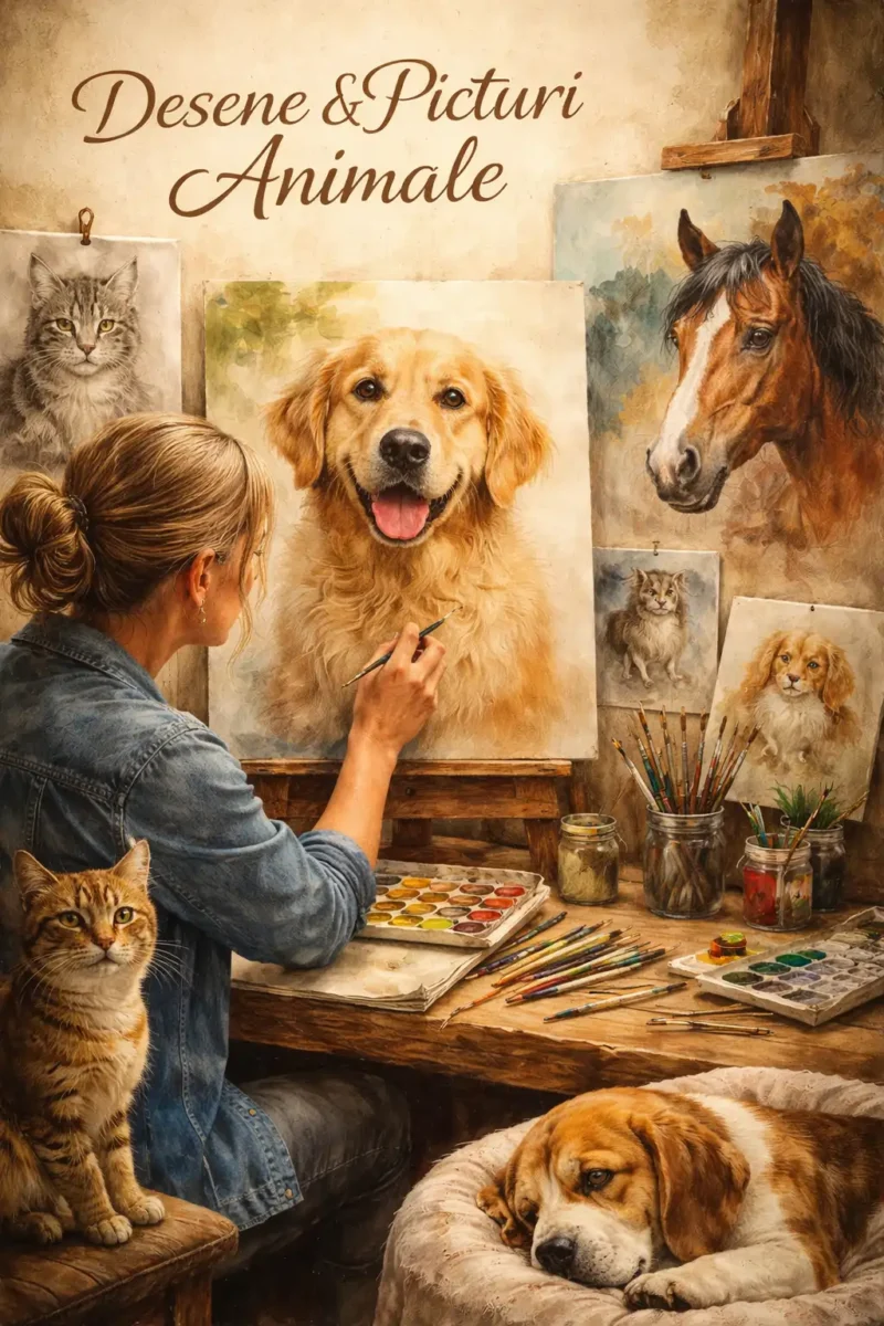 Piesă de artă personală pentru casa ta – portret pictat manual