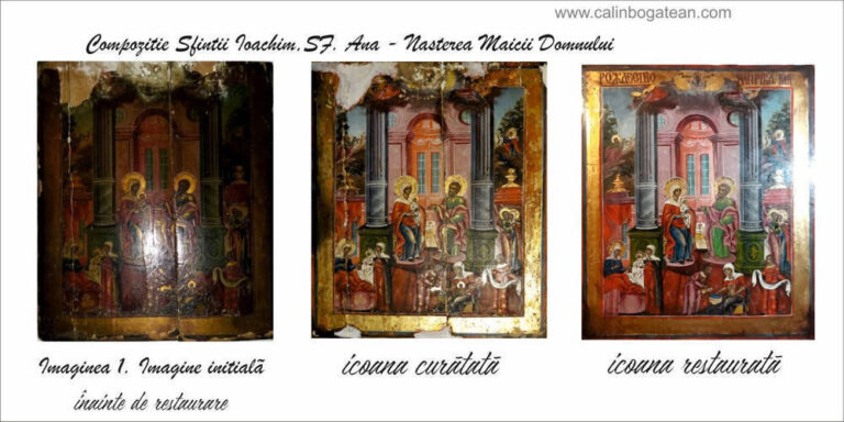 Restaurare icoană Sfinții Ioachim și Ana