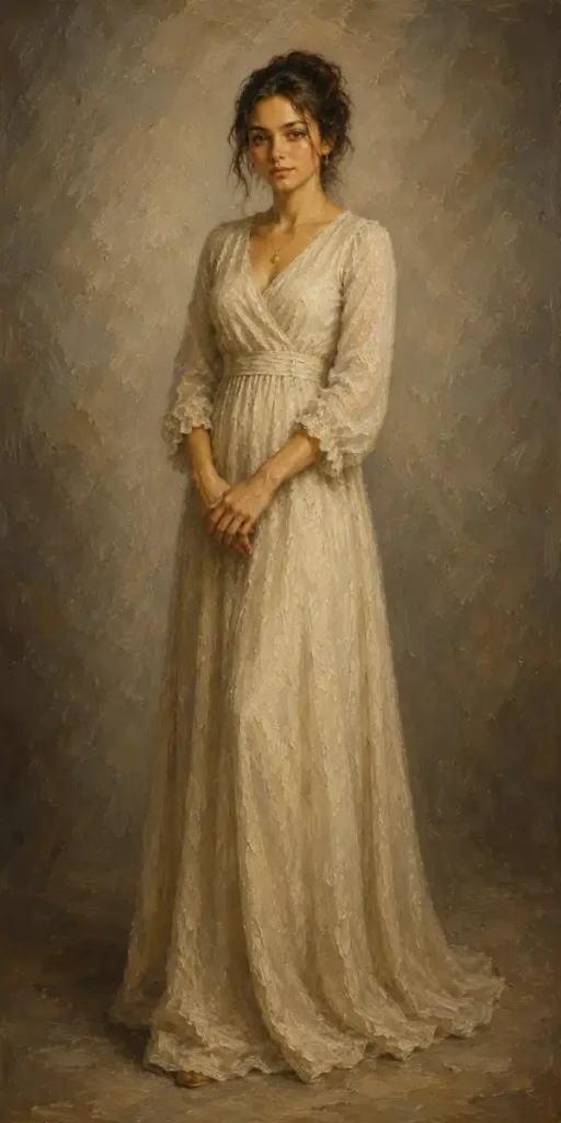 Portret întreg realizat manual în pictură în ulei pe pânză după fotografie Portret întreg realizat manual în pictură în ulei pe pânză după fotografie