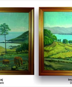 Restaurare tablou peisaj vara