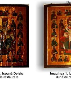 Restaurare icoană pe lemn Deisis