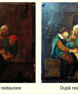 Restaurare tablou vechi „Spițerul”, pictură olandeză, realizată prin intervenții controlate de curățare, stabilizare și conservare. Restaurare tablou vechi „Spițerul”, pictură olandeză, intervenții de curățare și conservare