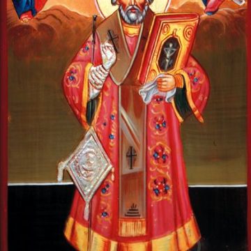 Sfântului Nicolaie de la mănăstirea Căldărușani
Tempera pe lemn,
50 × 30 cm Sfântului Nicolaie de la mănăstirea Căldărușani