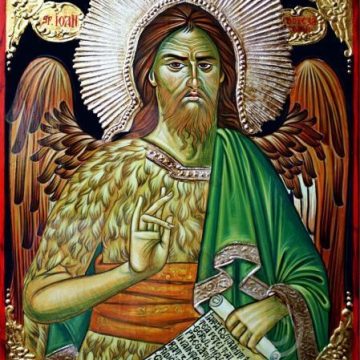 Sfântul Ioan Botezătorul Prodromu
Tempera pe lemn,
40 × 30 cm Sfântul Ioan Botezătorul Prodromu