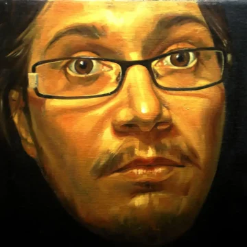 Affect Display — Privire suspendată
Pictură, ulei pe pânză, 2013
40 × 40 cm