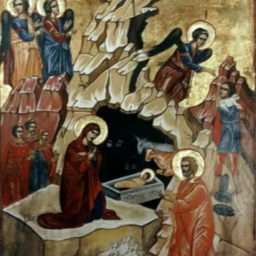 Nașterea Domnului
Tempera pe lemn, 2017
40 × 30 cm Icoană pe lemn reprezentând Nașterea Domnului, pictată manual în tempera, 2017