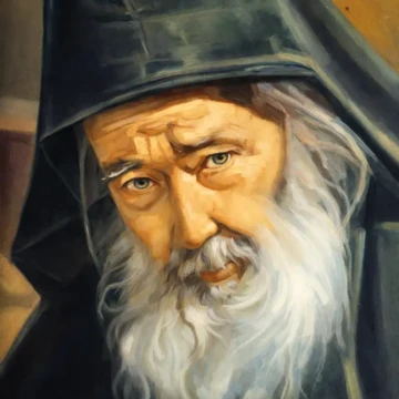 Avva Petroniu Tănase – Prodromu, Athos
Pictură, ulei pe pânză, 2020
70 × 50 cm Lucrări disponibile Portret de monah din Schitul Prodromu, Muntele Athos, pictură în ulei pe pânză pictură figurativă contemporană – lucrare disponibilă Călin Bogătean