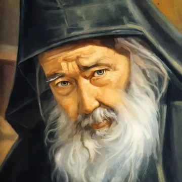Avva Petroniu Tănase – Prodromu, Athos
Pictură, ulei pe pânză, 2020
70 × 50 cm Lucrări disponibile Portret de monah din Schitul Prodromu, Muntele Athos, pictură în ulei pe pânză pictură figurativă contemporană – lucrare disponibilă Călin Bogătean