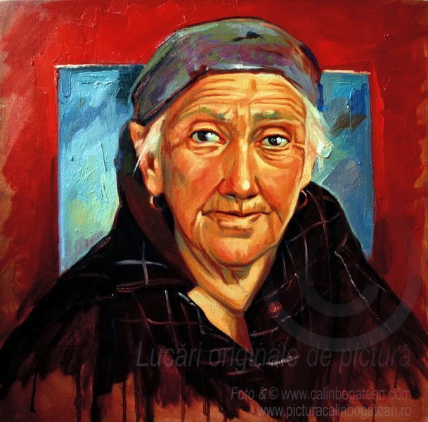 Portret personalizat pictat în ulei pe pânză, realizat după fotografie